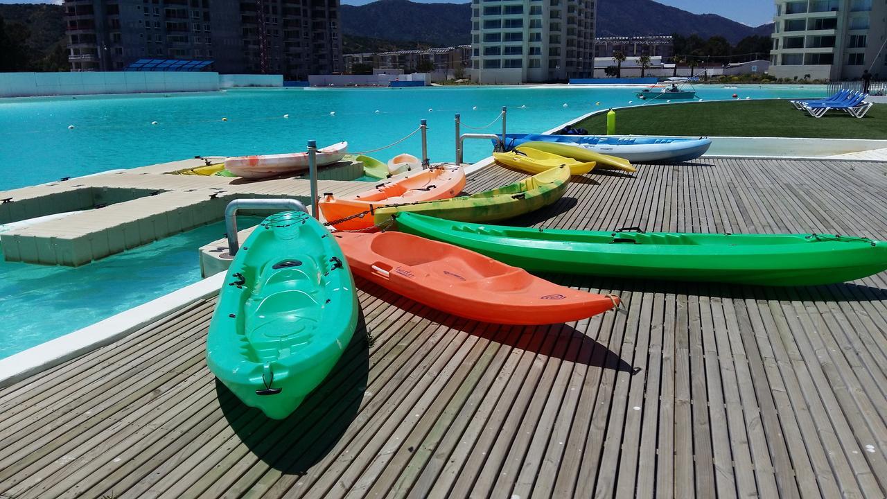 Papudo Laguna Vista Al Mar Y Piscina Exteriör bild