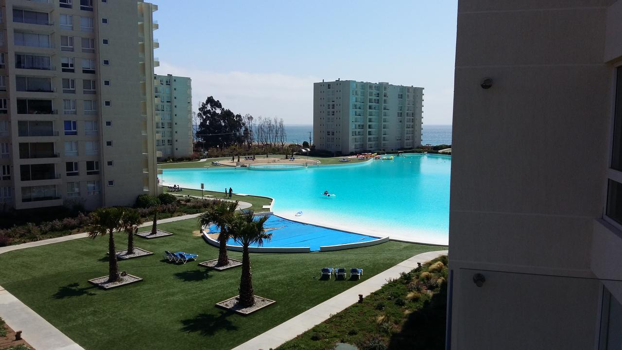 Papudo Laguna Vista Al Mar Y Piscina Exteriör bild